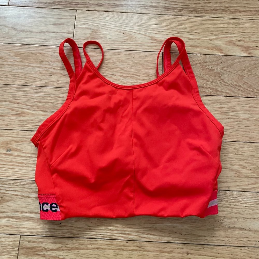 new balance crop top sports bra